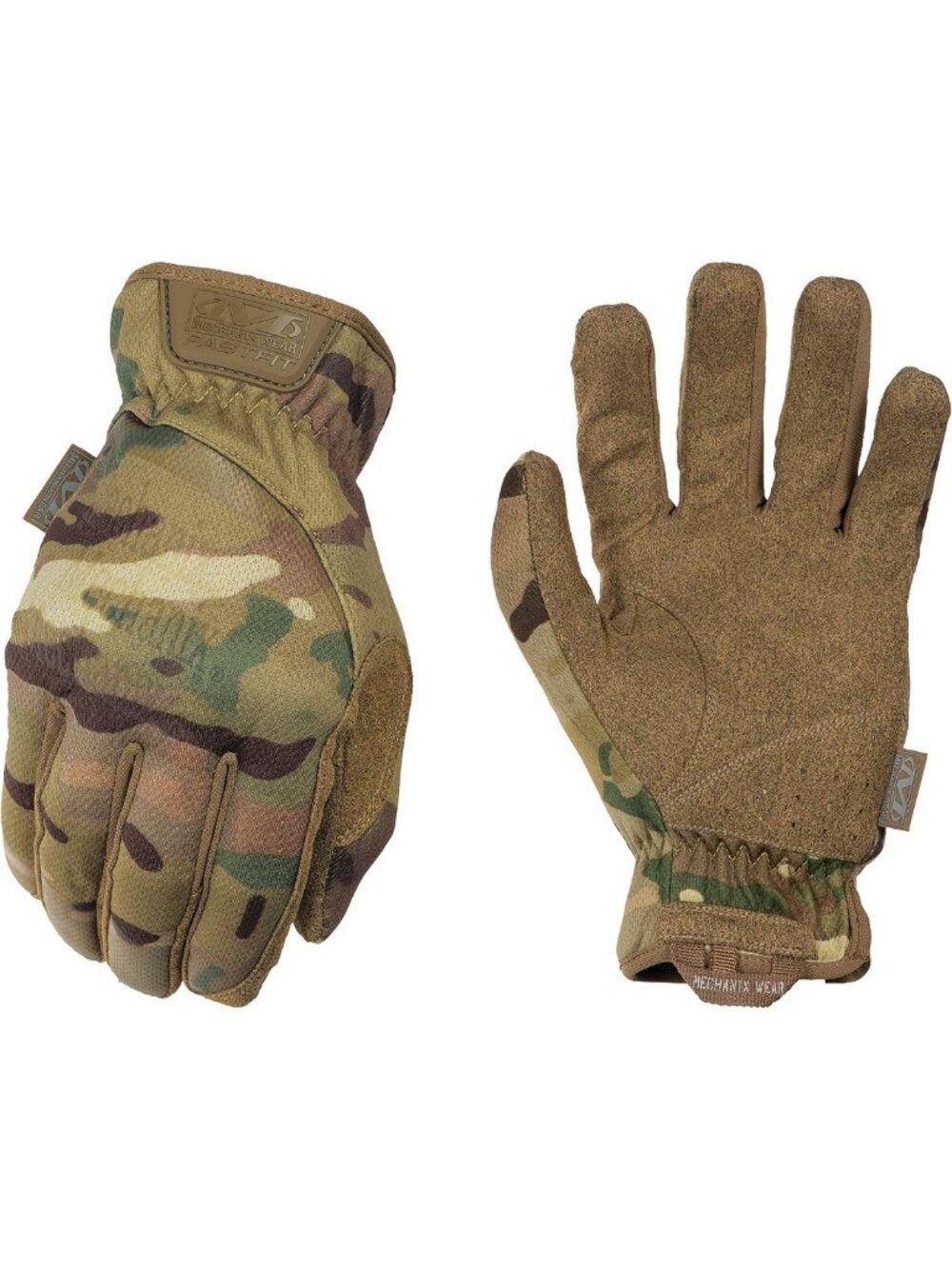 Tactical MultiCam Gloves for Outdoor Work, Large Size, FastFit Design, Durable